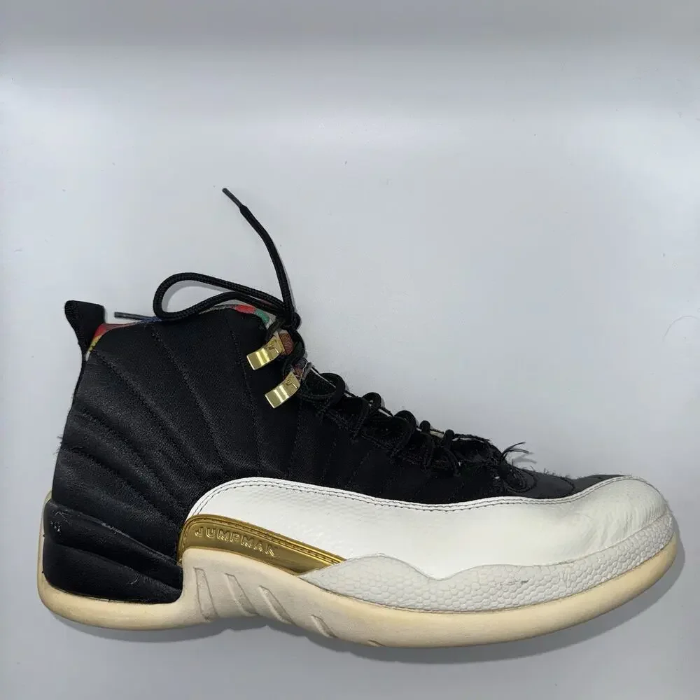 Air Jordan 12 Retro Chinese New Year 2019 Black Gold CI2977-006 Men’s 9.5